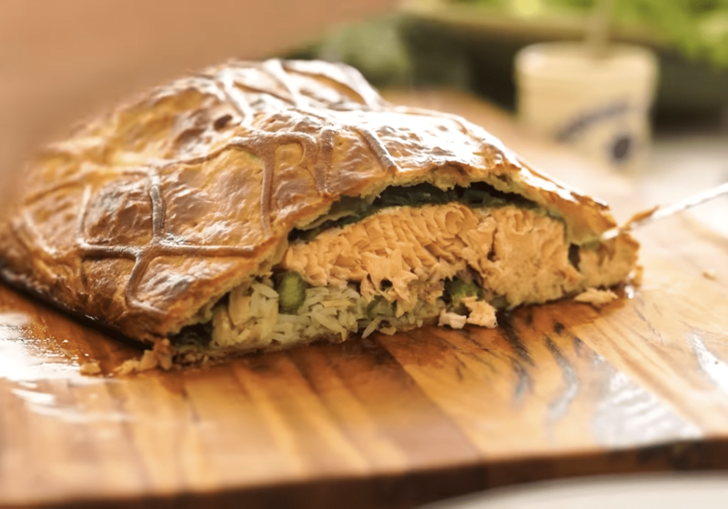 Receita de Koubiliac de Salmão Paola Carosella