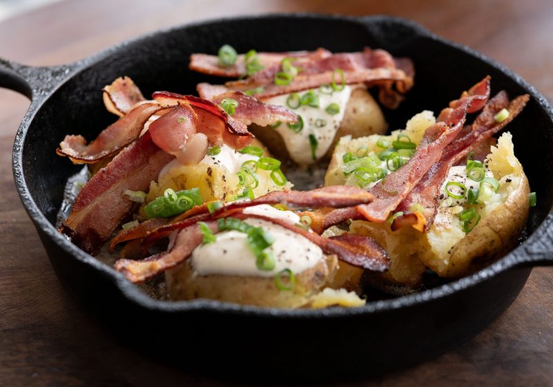 Receita de Batata com coalhada com bacon Paola Carosella