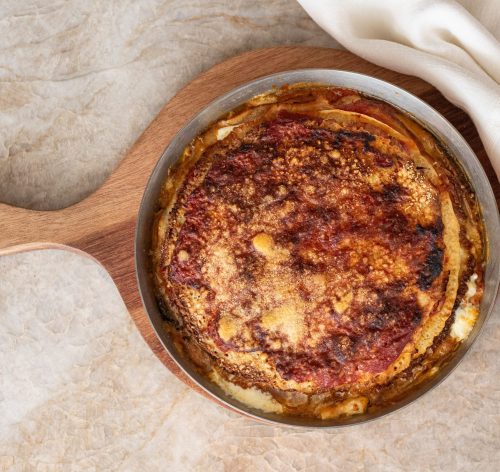 Receita Panquecas finíssimas com tomate e queijo Paola Carosella