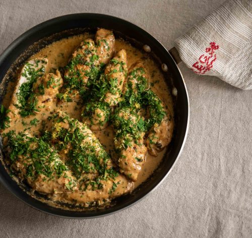 Receita de Frango com limão e alcaparras Paola Carosella